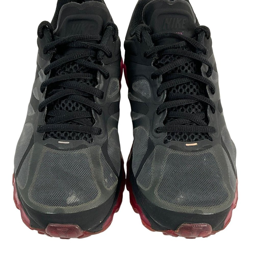 Nike Shoes Womens Size 7.5 Black Air Max + 2 Running Shoes Black 487679-006 Mesh - Picture 4 of 9